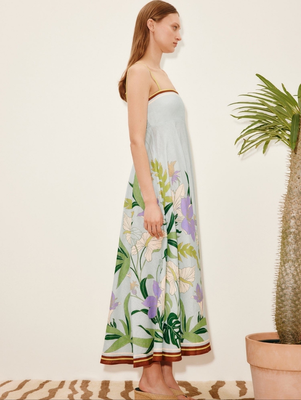 ALEMAIS Alfie Linen Sleeveless A-Line Sundress - Picture 2 of 9